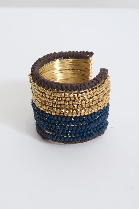 Bracciale alto perline blu - Autunno - Inverno 2027 | Brend
