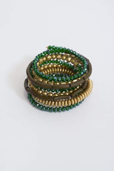 Bracciale multiplo verde - Autunno - Inverno 2027 | Brend
