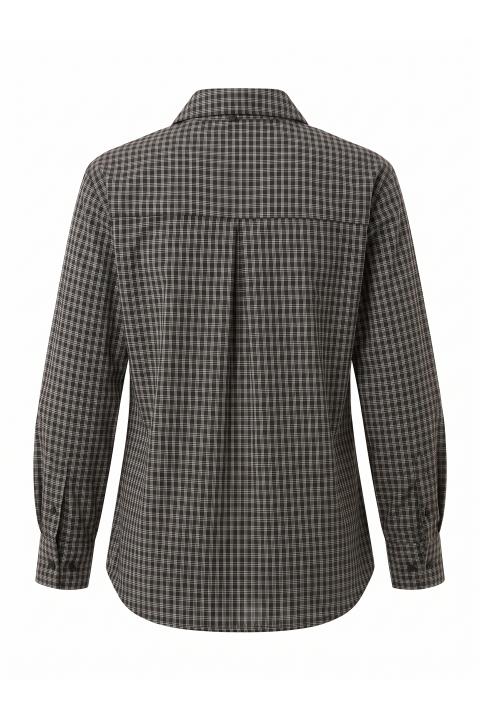 Camicia check taschino e cravatta check nero - Autunno - Inverno 2027 | Brend