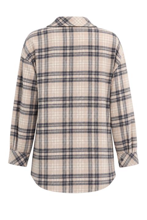 Camicia over check/tasca beige/nero - Autunno - Inverno 2027 | Brend