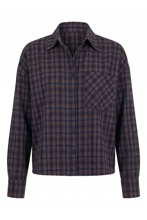Camicia check taschino check blu - Autunno - Inverno 2027 | Brend