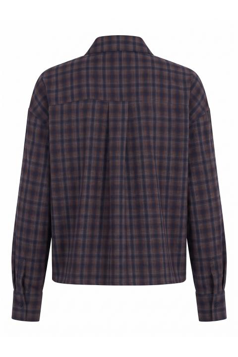 Camicia check taschino check blu - Autunno - Inverno 2027 | Brend