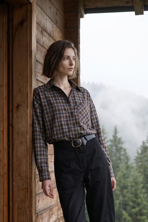 Camicia check taschino check moro - Autunno - Inverno 2027 | Brend