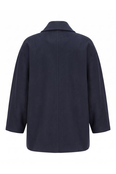 Cappotto 3/4 manica raglan blu - Autunno - Inverno 2027 | Brend