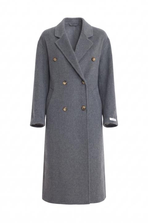 Cappotto lungo cinta grigio chiaro - Autunno - Inverno 2027 | Brend