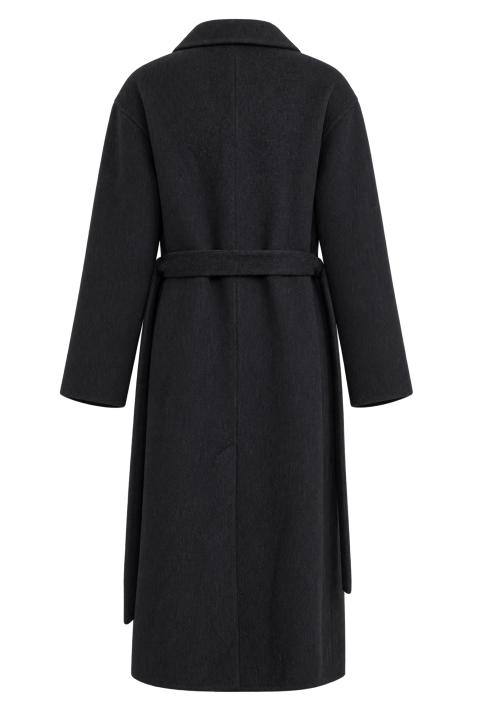 Cappotto lungo cinta nero - Autunno - Inverno 2027 | Brend