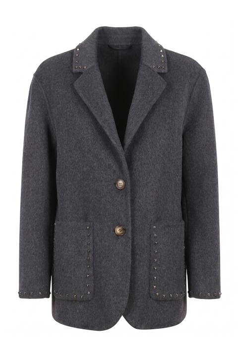 Cappotto corto borchie grigio scuro - Autunno - Inverno 2027 | Brend