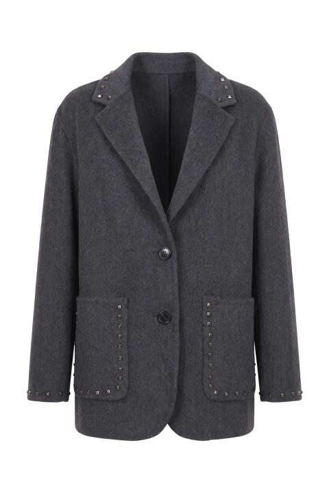 Cappotto corto borchie grigio scuro - Autunno - Inverno 2027 | Brend