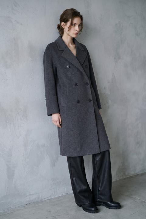 Cappotto over doppio petto grigio scuro - Autunno - Inverno 2027 | Brend