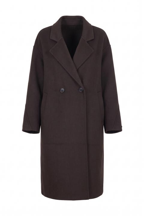 Cappotto over 2 bottoni fango - Autunno - Inverno 2027 | Brend