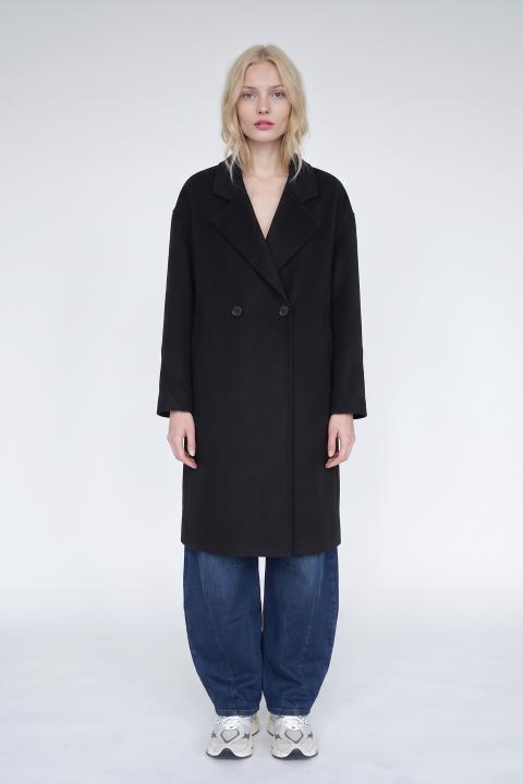 Cappotto over 2 bottoni nero - Autunno - Inverno 2027 | Brend