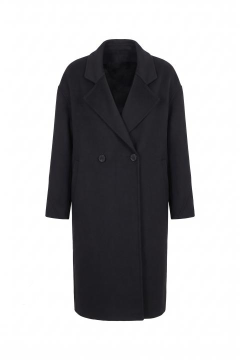 Cappotto over 2 bottoni nero - Autunno - Inverno 2027 | Brend