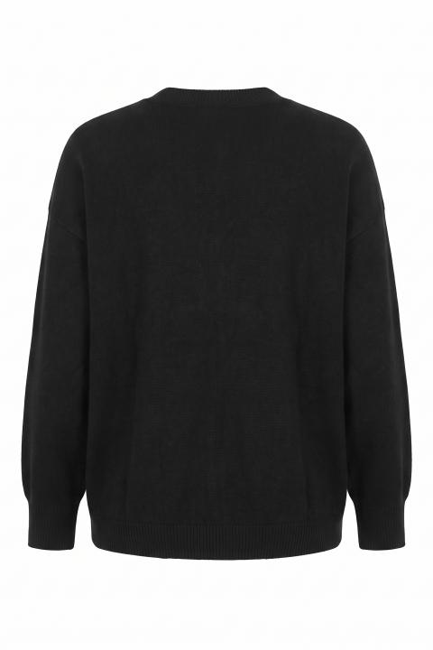 Cardigan over tasconi nero - Autunno - Inverno 2027 | Brend
