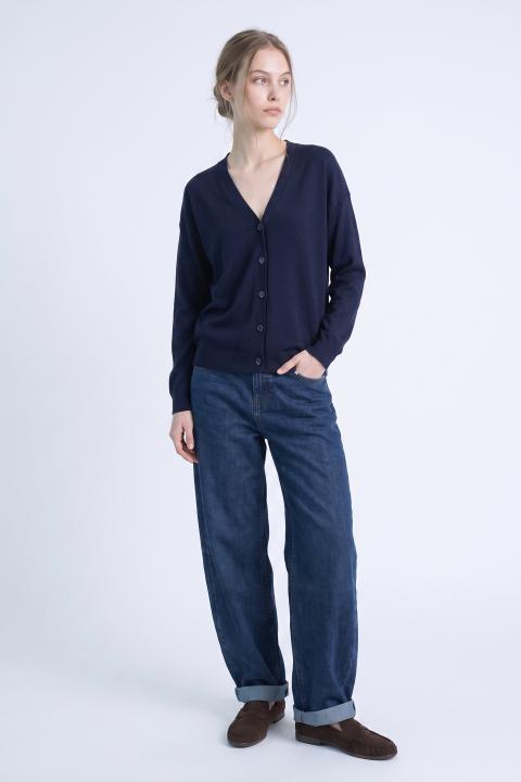 Cardigan bottoni blu - Autunno - Inverno 2027 | Brend