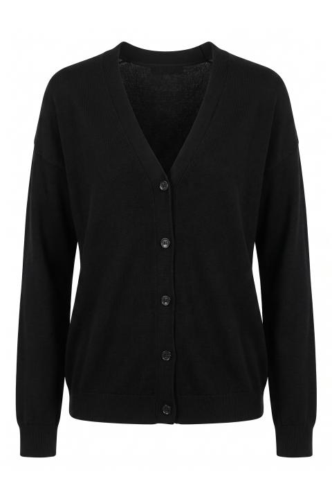 Cardigan bottoni nero - Autunno - Inverno 2027 | Brend