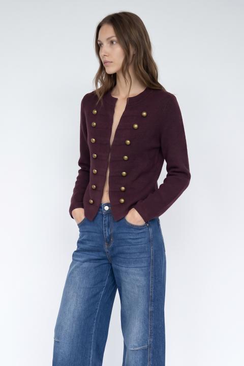 Cardigan Napoleon burgundy - Autunno - Inverno 2027 | Brend