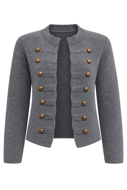 Cardigan Napoleon grigio - Autunno - Inverno 2027 | Brend