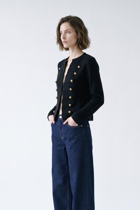 Cardigan Napoleon nero - Autunno - Inverno 2027 | Brend