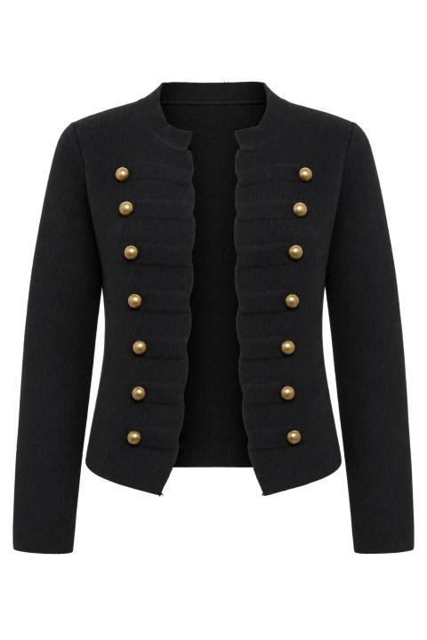 Cardigan Napoleon nero - Autunno - Inverno 2027 | Brend