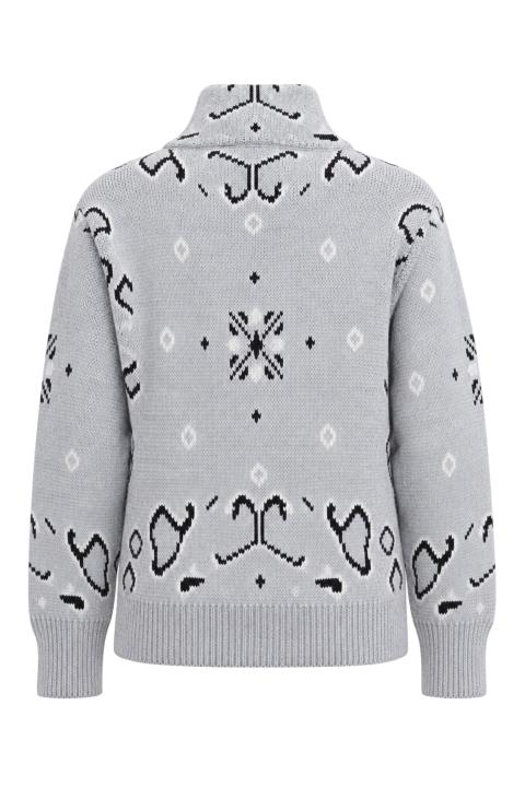Cardigan zip fantasia grigio - Autunno - Inverno 2027 | Brend