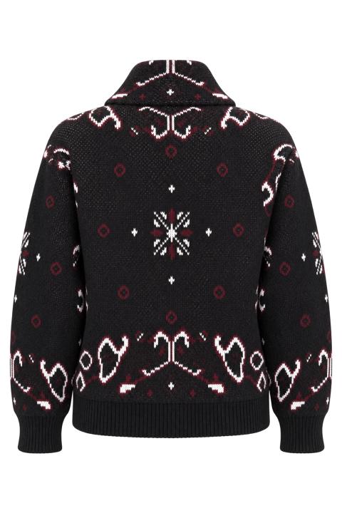 Cardigan zip fantasia nero - Autunno - Inverno 2027 | Brend