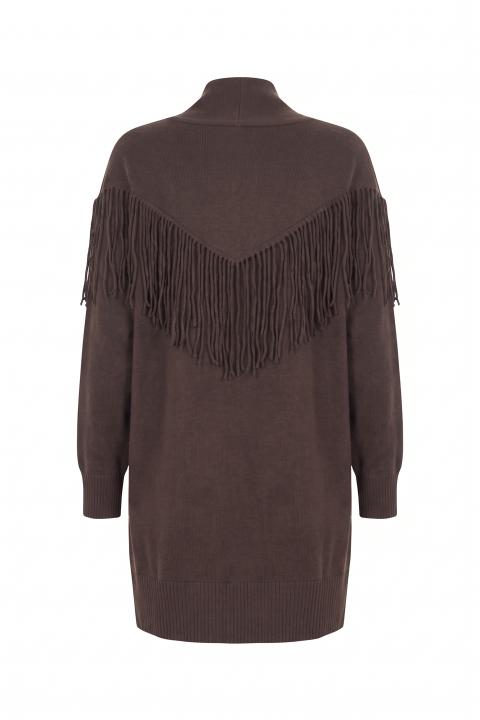 Cardigan lungo frange moro - Autunno - Inverno 2027 | Brend