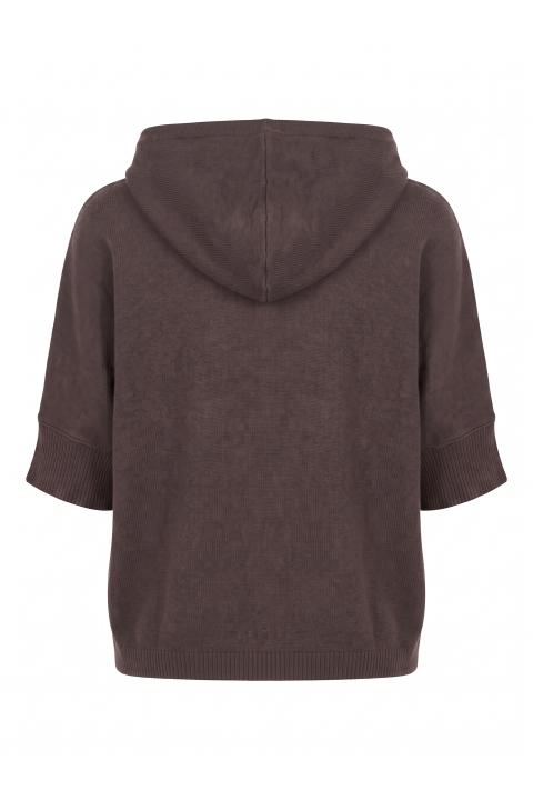 Cardigan zip e cappuccio moro - Autunno - Inverno 2027 | Brend