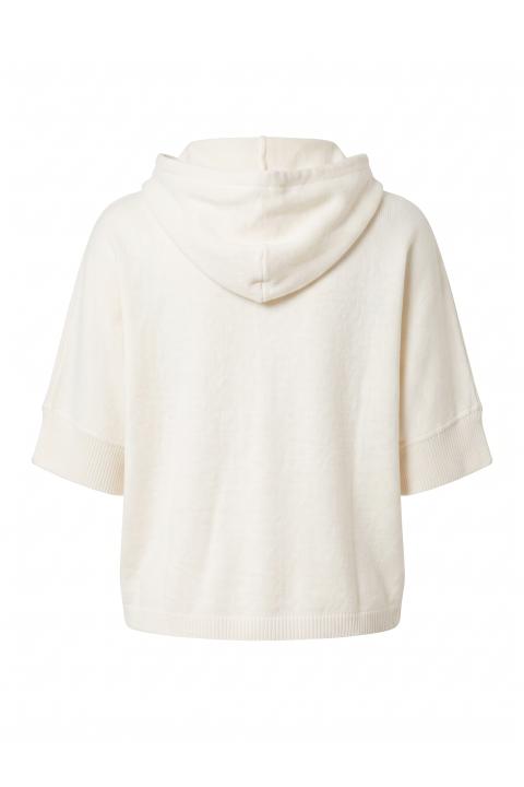 Cardigan zip e cappuccio panna - Autunno - Inverno 2027 | Brend