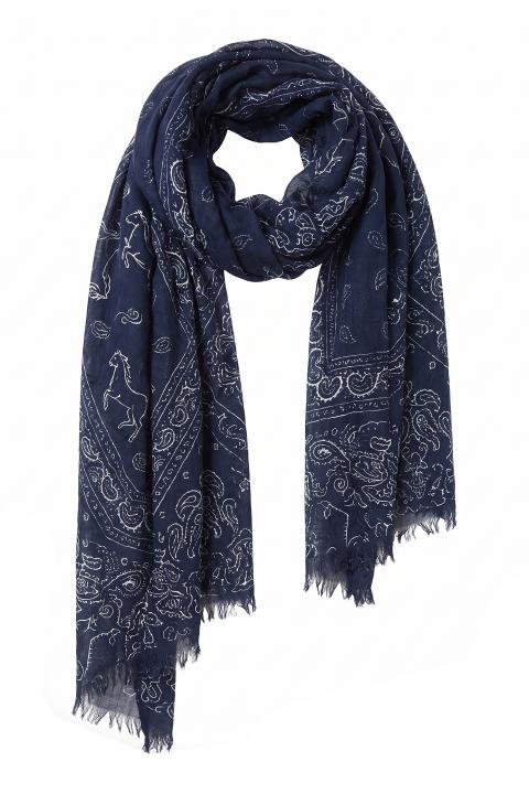 Foulard bamboo paisley blu - Autunno - Inverno 2027 | Brend