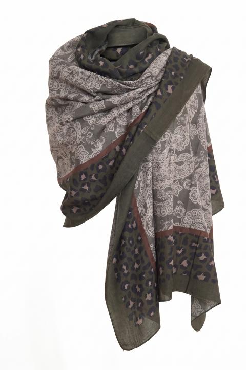 Foulard paisley animalier military - Autunno - Inverno 2027 | Brend