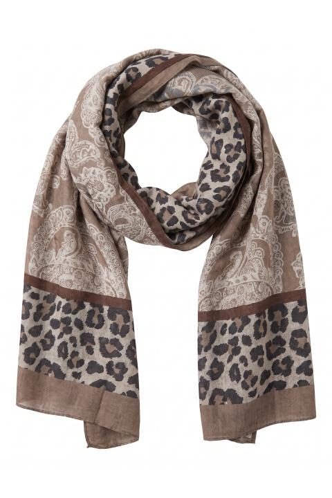 Foulard paisley animalier taupe - Autunno - Inverno 2027 | Brend