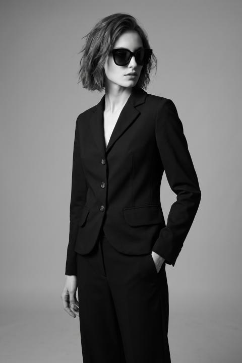 Giacca 3 bottoni punto Milano nero - Autunno - Inverno 2027 | Brend