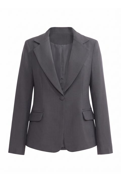 Giacca 1 bottone pattine grigio scuro - Autunno - Inverno 2027 | Brend
