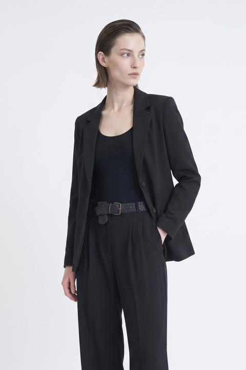 Giacca 2bottoni pattine nero - Autunno - Inverno 2027 | Brend