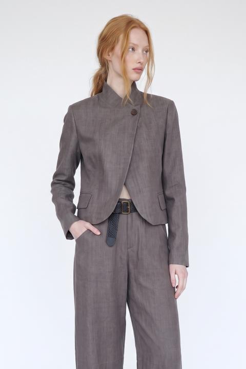 Giacca collo imbuto fango - Autunno - Inverno 2027 | Brend