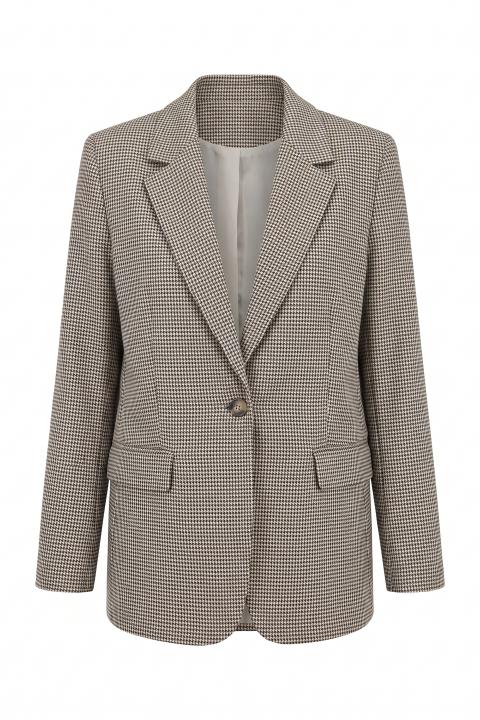 Giacca over pied de poule moro/nero - Autunno - Inverno 2027 | Brend