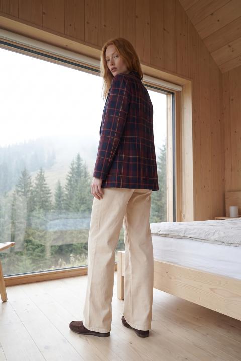 Blazer check check bordeaux - Autunno - Inverno 2027 | Brend