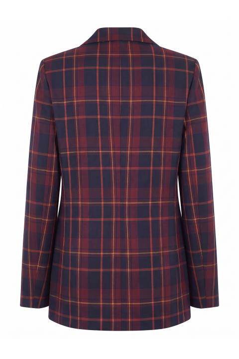 Blazer check check bordeaux - Autunno - Inverno 2027 | Brend