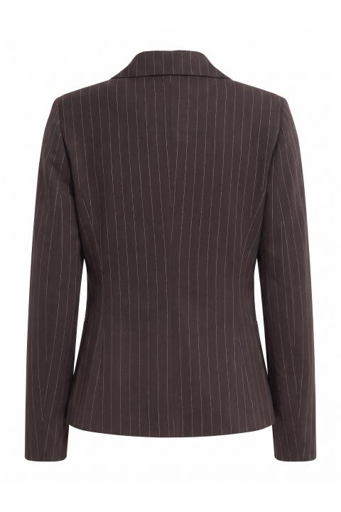 Giacca slim 1 bottone gessato moro - Autunno - Inverno 2027 | Brend