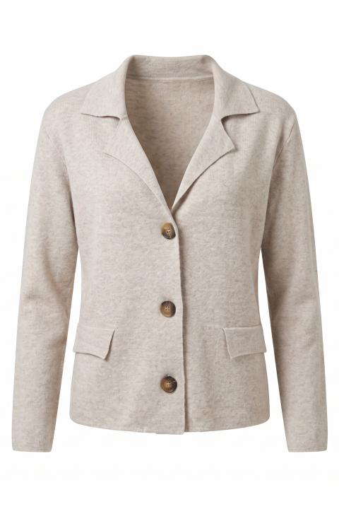 Giacca pattine 3 bottoni beige - Autunno - Inverno 2027 | Brend