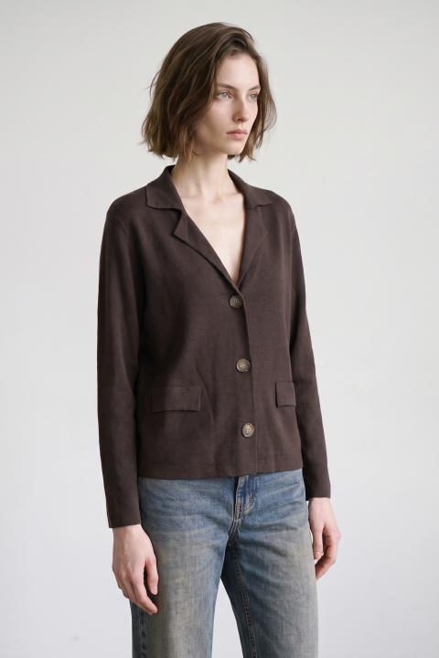 Giacca pattine 3 bottoni moro - Autunno - Inverno 2027 | Brend