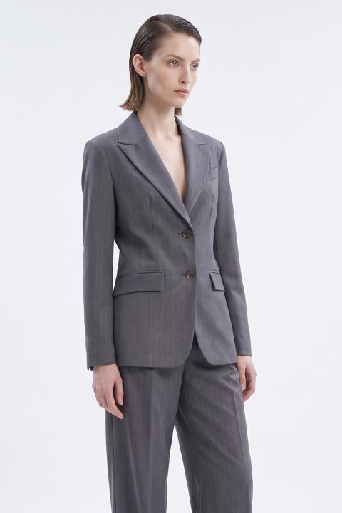 Giacca 2 bottoni gessato grigio - Autunno - Inverno 2027 | Brend