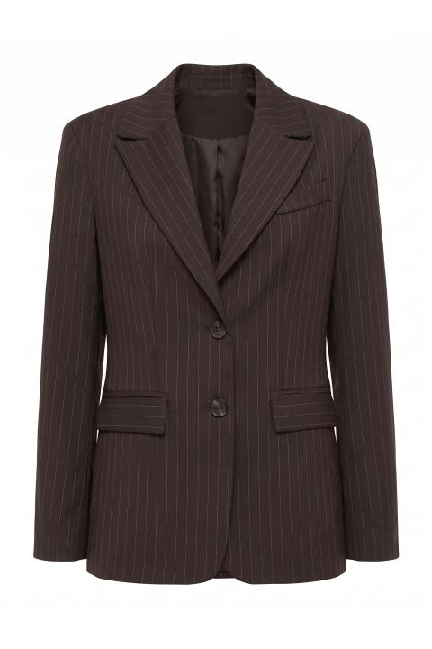 Giacca 2 bottoni gessato moro - Autunno - Inverno 2027 | Brend