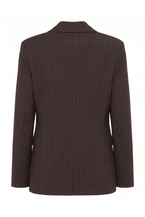 Giacca 2 bottoni gessato moro - Autunno - Inverno 2027 | Brend