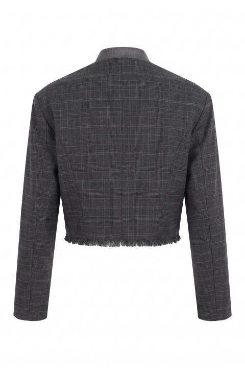 Giacca coreana quadro grigio - Autunno - Inverno 2027 | Brend
