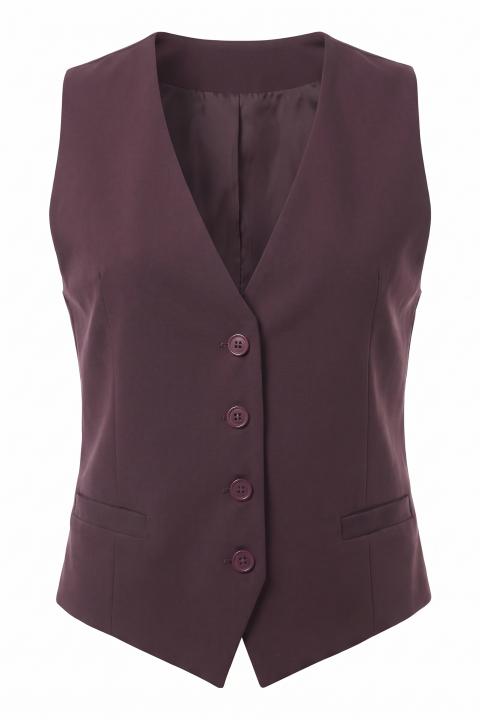 Gilet tasche filetto melanzana - Autunno - Inverno 2027 | Brend