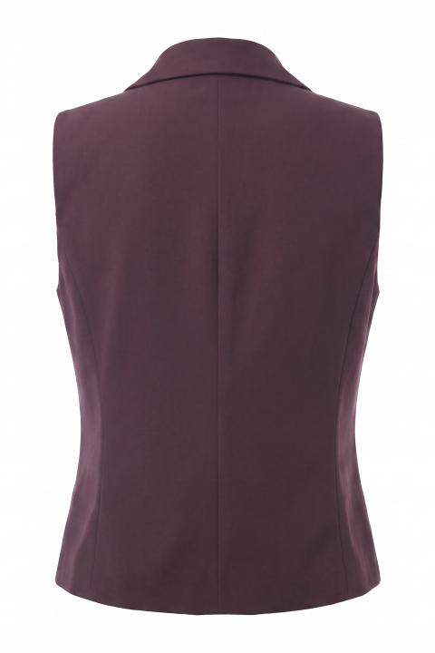 Gilet tasche filetto melanzana - Autunno - Inverno 2027 | Brend