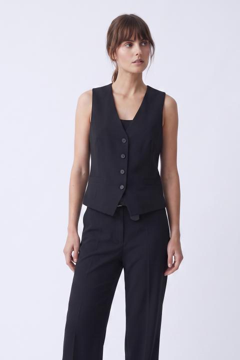 Gilet tasche filetto nero - Autunno - Inverno 2027 | Brend