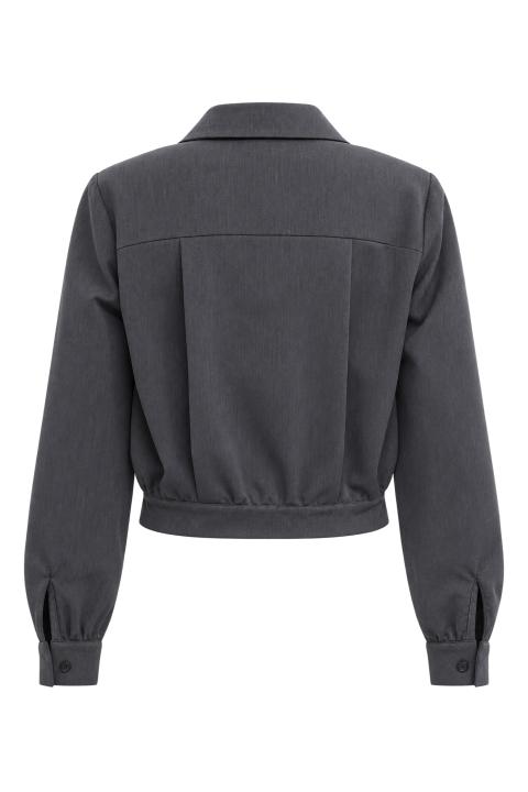 Giubbino-camicia mano lana grigio - Autunno - Inverno 2027 | Brend