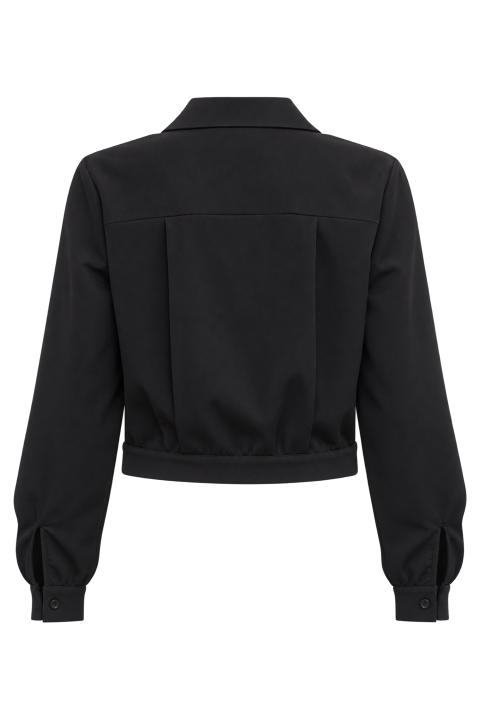 Giubbino-camicia mano lana nero - Autunno - Inverno 2027 | Brend